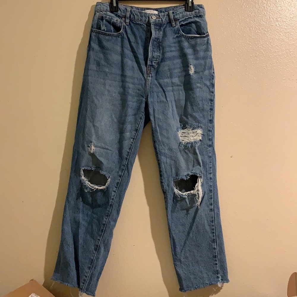 High Rise Straight Jeans